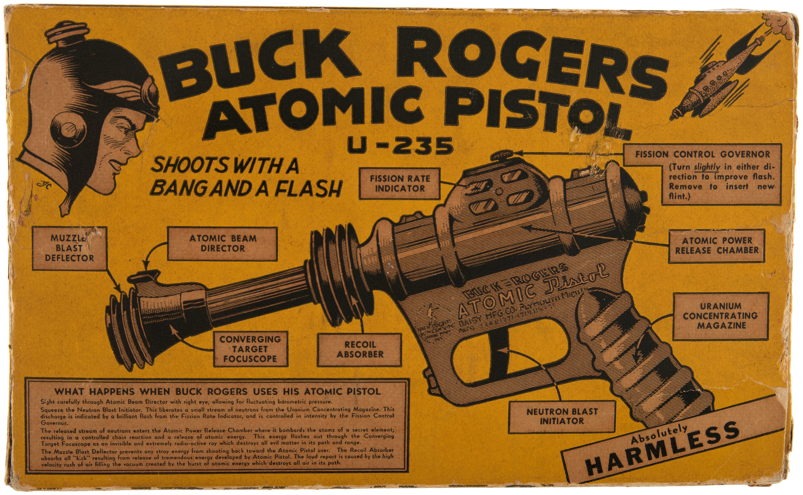 Buck Rogers U-235 Atomic Pistol | Atomic Tourism